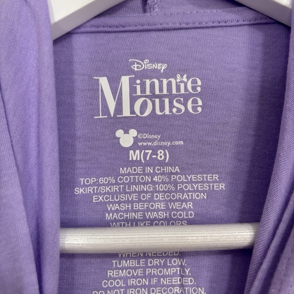 Minnie Mouse Purple & Black Tutu Halloween Dress Girl’s Size 7/8 NWT - Picture 5 of 9